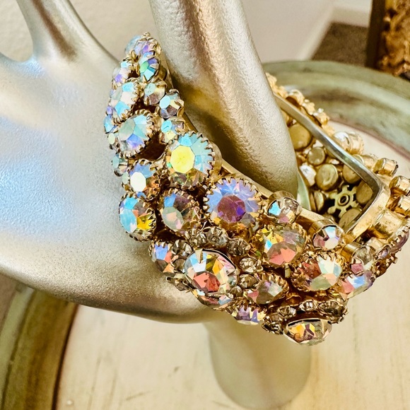 🔥 Vintage Juliana Aurora Borealis Rhinestone Bracelet - Picture 3 of 17